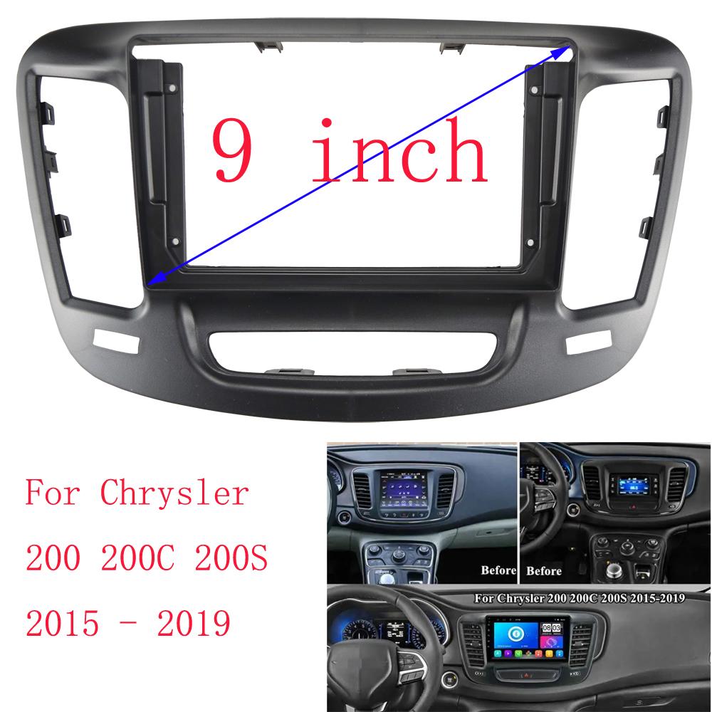 HAOCHEN Для Chrysler 200 200C 200S 2014-2018 Рамка для автомобильного радиоприемника Панель стереосистемы Жгут проводов Адаптер силового кабеля Canbus