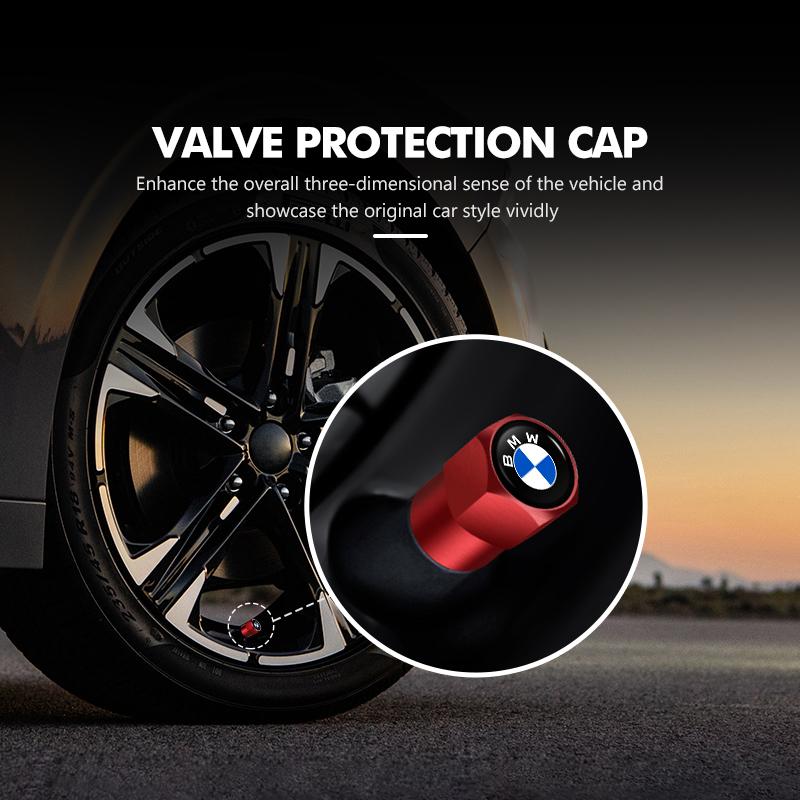 4Pcs Aluminum Car Wheel Valve Protection Cap Tyre Dust Cover For BMW G30 G20 M3 M5 E91 E92 E93 E36 E70 X3 X4 X5 X1 E39 F30