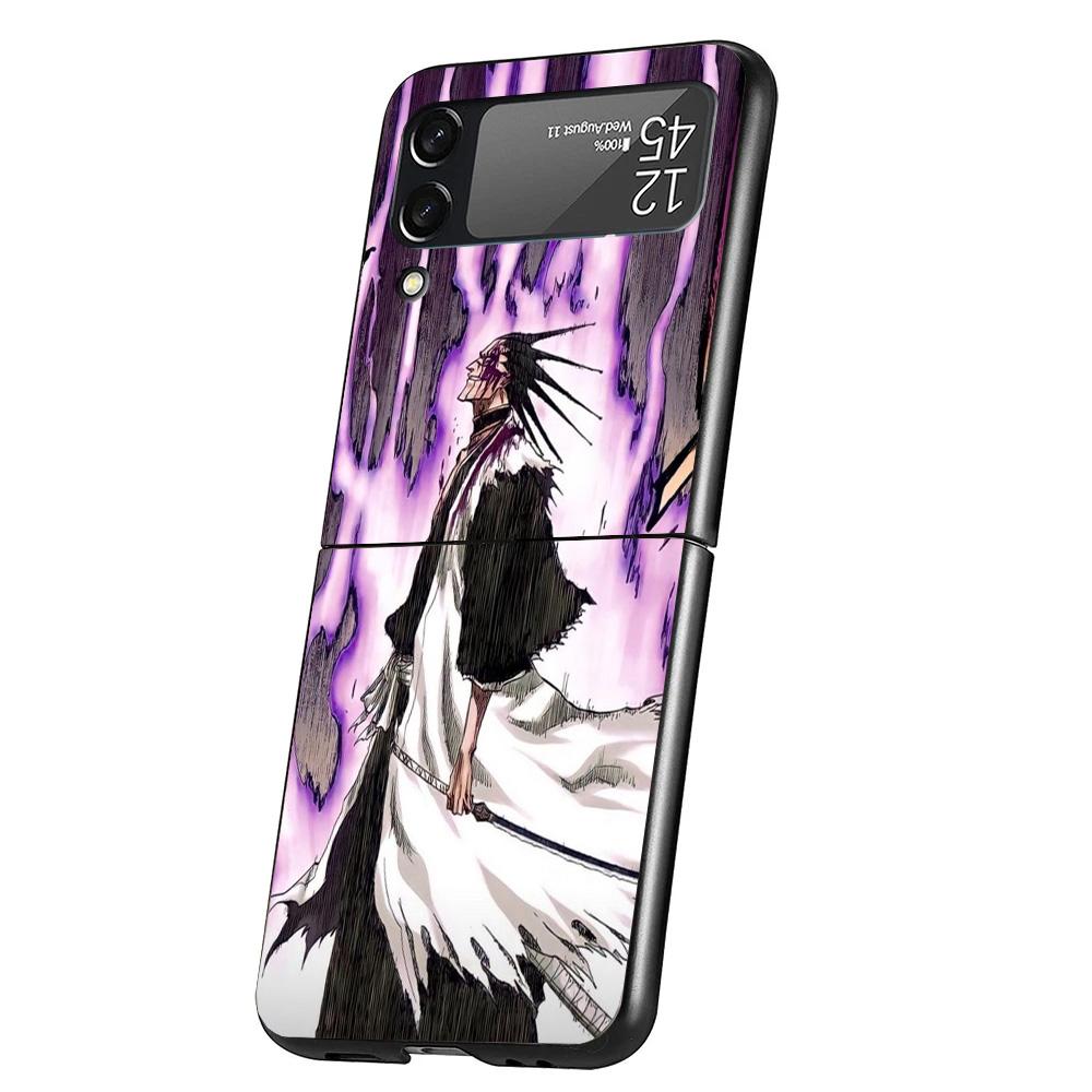 Чехол для телефона Bleach Zaraki Kenpachi для Samsung Galaxy Z Flip 7 6 5 4 3 5G Flip7 Flip6 Flip5 Flip4 Flip3 Черный Fundas Shell