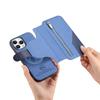 2 в 1 Съемный кожаный кошелек на молнии Чехол-книжка для iPhone 16 Pro Max 15 14 13 12 11 16E 16Plus Роскошная обложка-книжка с подставкой и RFID-защитой