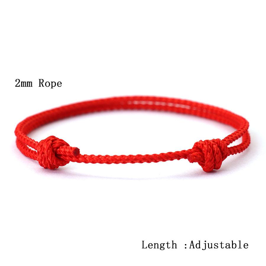 Simple Style String Bracelet Unisex Sliding Adjustable Thin Rope Braslet Couple Braclet Casual Versatile Accessories Pulseria