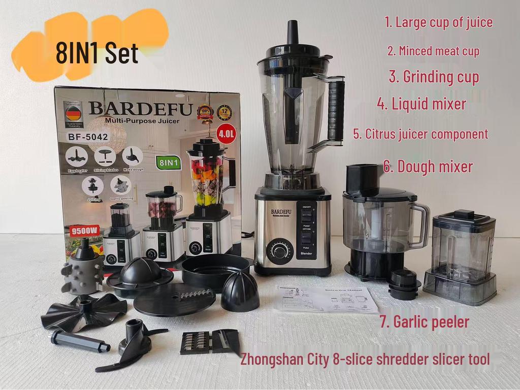 4L Multifunctional Stainless Steel Blender: High-Power Juicer, Mixer, Grinder, Smoothie Maker.