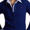 Polo Ralph Lauren Кардиган женский тонкой вязки с косами облегающего кроя WMPOSWENDW20493-410