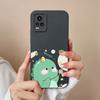 Для Vivo V15 S10 Y75 S16 V17 Y77 Чехлы для телефонов Озорные мультяшные динозавры Защита камеры Противоударный силиконовый чехол-накладка Для Vivo Бампер Корпус