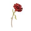 Alloy Enamel Carnation Flower Brooch Dripping Oil Process Pin Wear-Resistant Anti-Rust Brooch Versatile Collar Coat Accessory for Party