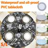Round Table Cover Printed PVC Vinyl Wipeable Home Party Dining Tablecloth 112/140cm