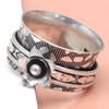 Silver Spinner Ring For Women Four Spinner Ring Fidget Silver Jewelry Ring"10"
