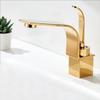 Chrome Basin Faucets Modern Gold Deck Mounted Bathroom Mixers Faucets Black Bathroom Sink Waterfall Faucet Taps Gray