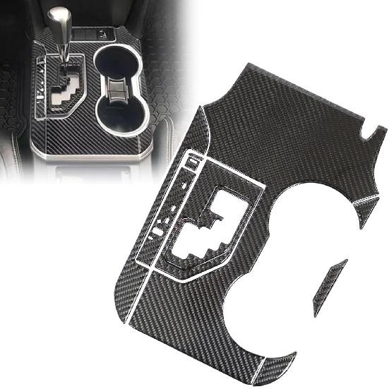 Priprilod Interior Trim Carbon Fiber Center Console Gear Shift Panel Cover Interior Compatible with Toyota Camry 2012 2013 2014