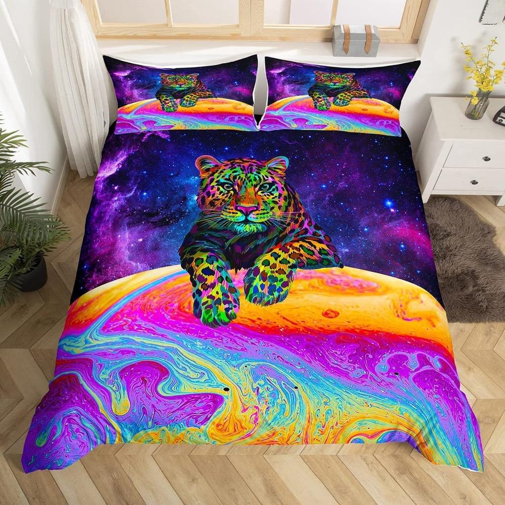 Комплект постельного белья с леопардовым принтом King Red Rose African Safari Animals Покрывало из микрофибры Rose Floral Cheetah Jungle Print Комплект постельного белья