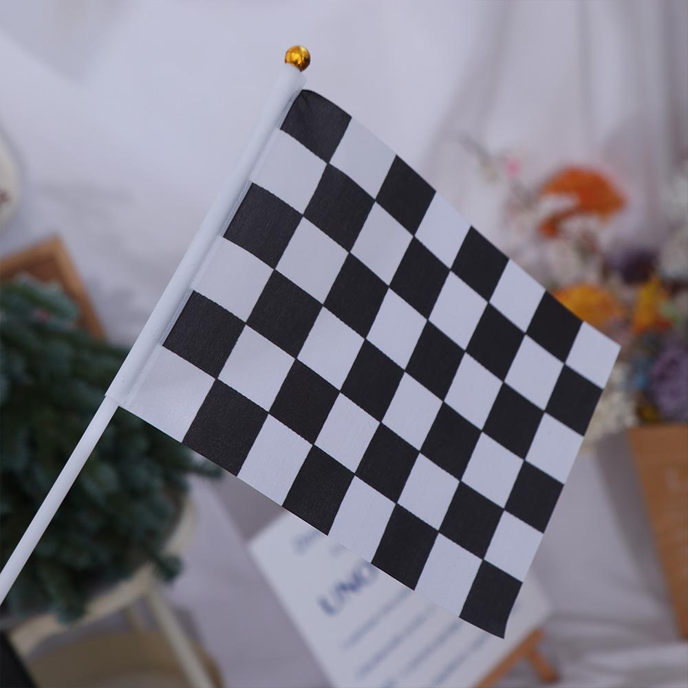 Flag Racing Party Sport Events Check Flag Racing Polyester Flags Waving Flags Racer Checkered Flags