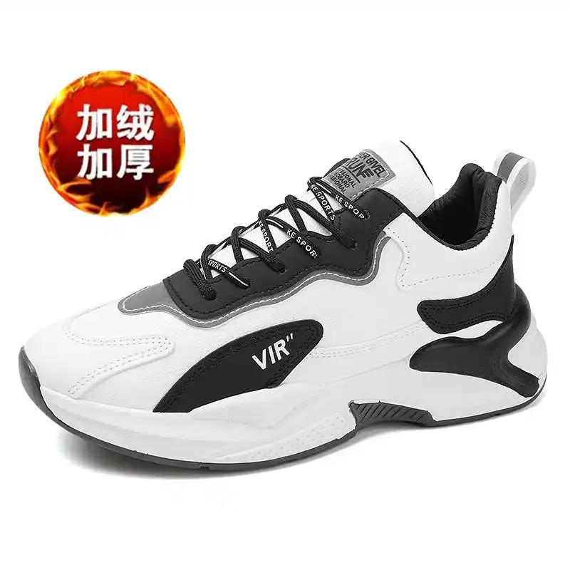 Пушистые зимние ботинки Дешевые туфли на высоком каблуке Платье Женские кроссовки Обувь Кроссовки на каблуке Спорт Tenes Специальные широкие Вьетнам