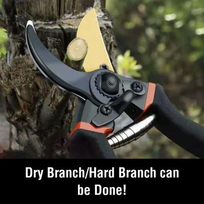 Садовые ножницы высокой твердости, утолщенная сталь SK5, сильная резка толстых ветвей, обрезка фруктовых деревьев