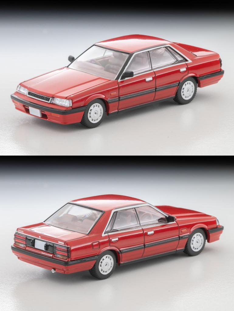 TOMYTEC Tomica Limited Vintage Neo LV-N352a Nissan Skyline 4-Door HT 1800 Passage (Red) 1987 Model, Completed Model, 336099
