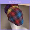 Ретро Артистичная Кепка в Клетку для Женщин Зимняя Мода Дышащая Теплая Шапка