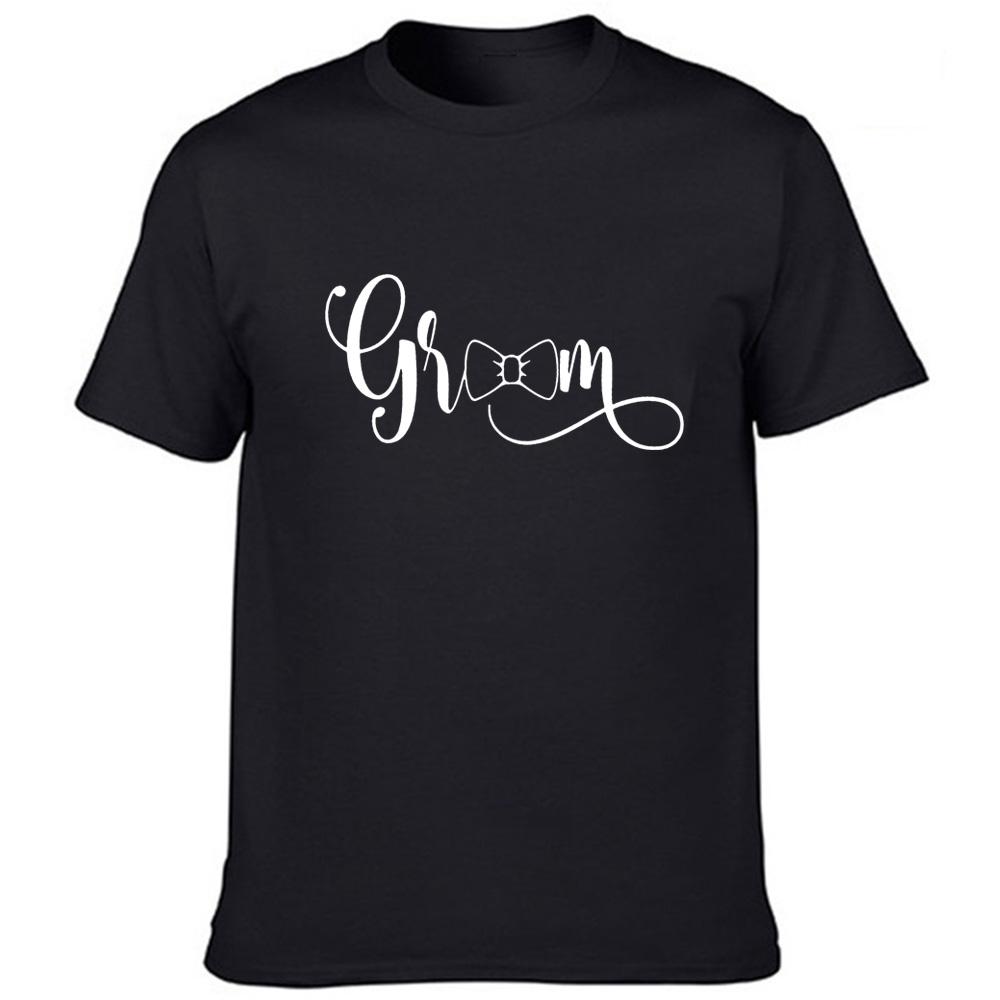 1 Pcs Groom And Bride Wedding Party Clothes Bachelorette Party Couple Matching T Shirt Graphic Tee