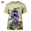 SONSPEE 3D Print Men Women Goldorak T-shirts Casual Streetwear Harajuku Hip Hop Short-Sleeve Vintage Anime Tees Tops Shirt