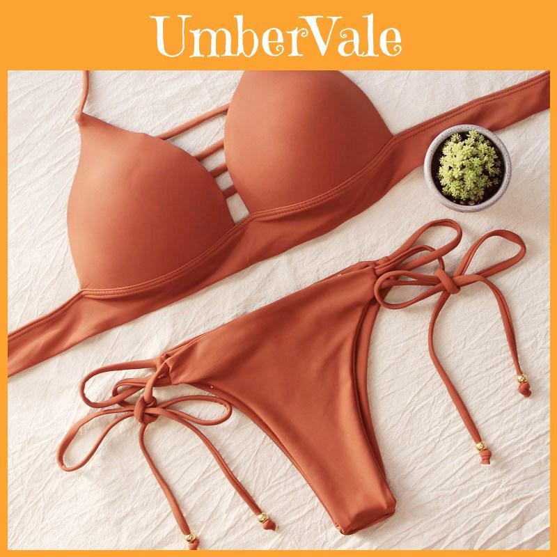 Premium Quality Fashion Set Of Bikini Women Swimwear With Elegant Push Up Bra
