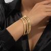 Korean Fashion Geometric Gold Bracelet: Women's Multi-layer Circle Design, Online Celebrity Style, Unisex