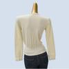 Lace V-neck Sweater Women's Cardigan Sweater Spring Stylish Unique Chic Short Tops Bottoming Shirt Women