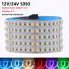 Светодиодная лента RGBWW RGBW RGB CCT 5м 12В 24В RGBCCT 4 5 Цветов В 1 Чипе 5050 60 96 108 120 Светодиодов Белая Гибкая Лента