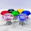12/20Pcs 30mm Door Knobs Set Colorful Diamond Clear Crystal Glass Zinc Alloy Auxiliary Cabinet Wardrobe Handles Drawer Pull