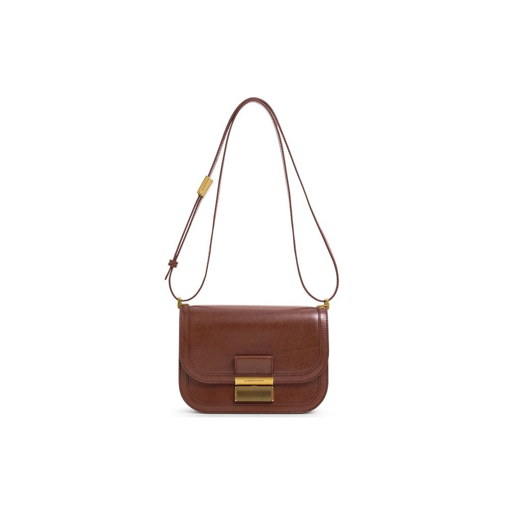 Charles & Keith Metal Buckle Flap Vintage Shoulder Bag Women Shoulder Bag Multicolor CK2-80782444