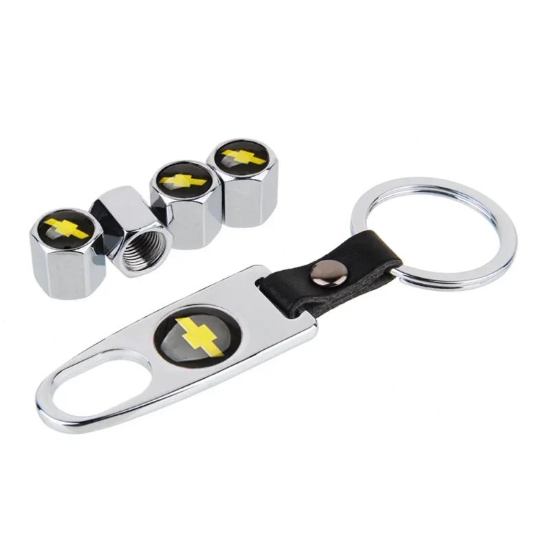 Car Wheel Metal Alloy Valve Caps For Chevrolet Cruze Malibu Spark Orlando Aveo Captiva Optra Trax Lacetti Tire Modification