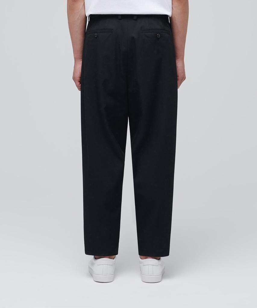 MUSINSA STANDARD Baggy Tapered Slacks [Black]