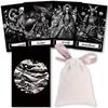 Lenormand of Ukiyoe Skeletons Ukiyoe Skull Lenormand Pouch Tarot Fortune Telling [Genuine] [Drawstring Included]