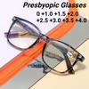 High Definition Anti-Blue Light Presbyopia Glasses Eye Protection Ultra-Light Reading Eyewear Unisex Diopters 0 To +4.0