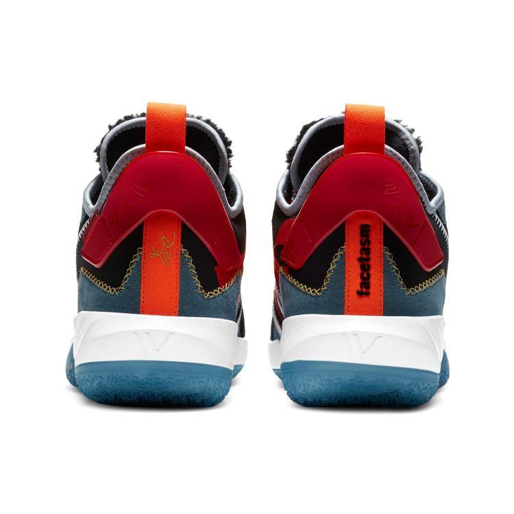 Air Jordan FACETASM x JordanWhy Not Zer0.4 Premium PF Дымчато-синие кроссовки унисекс Черный Белый DC3664-001