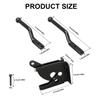 Automatic Gravity Lever Gate Latches Lock Steel Self Locking Bolts Heavy Duty Black Steel Gate Lock for Garden Fence
