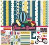Fun With Basics Collection Double,Sided Scrapbook Paper Kit Cardstock 12"x12" -16 Pages