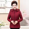 Middle-aged Women's Parkas Basic Jackets Autumn Winter Add Velvet Lamb Hooded Coats Cotton Winter Jacket Womens Mama Overcoat