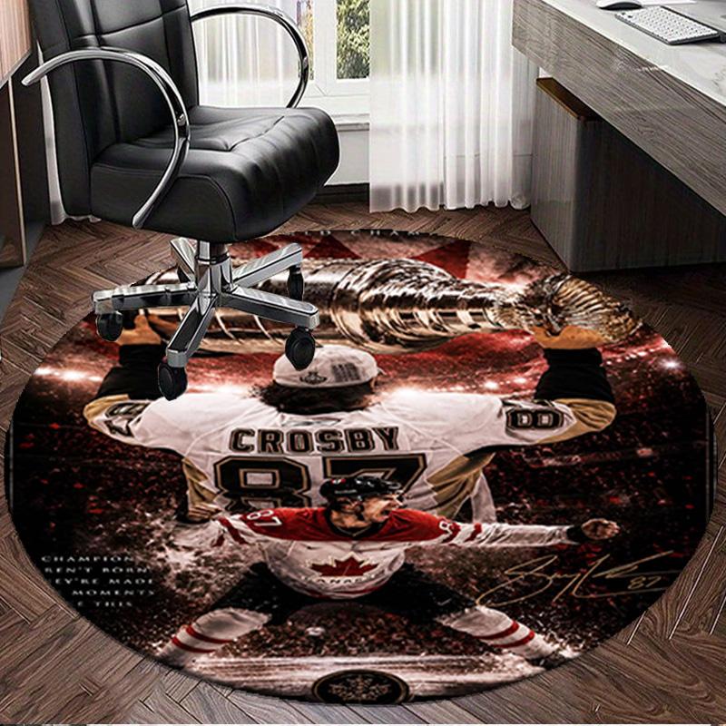 1PC Crosby Reaches Round Rug, Non-slip Chair Mat, Home Decor, Circle Carpet Perfect for Office, Bedroom, Living Room,Christmas gift