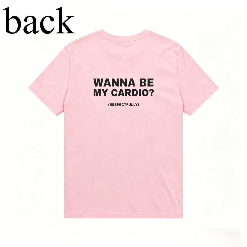 Unisexs Fun Fitness And Leisure Letter Printed Round Neck Tshirt Neutral 100 Pure Cotton Soft Breathable Sports Short Sleeve