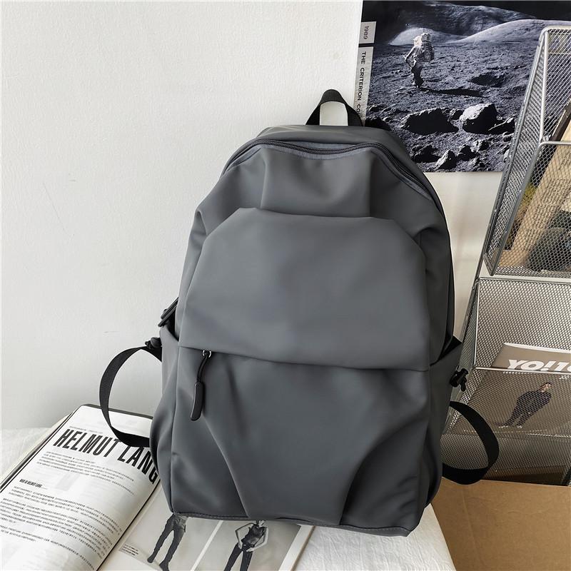 Schoolbag waterproof nylon Korean version backpack large capacity college bag men's pleated leisure travel computer backpack