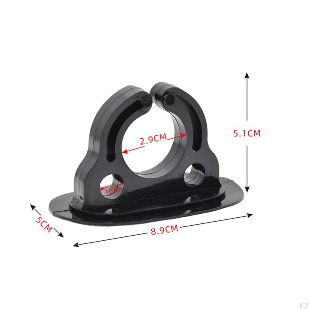 2x Kayak Paddle Holder, Oars Keeper Supplies, Deck Mounted Clamp, Side Mount Oar