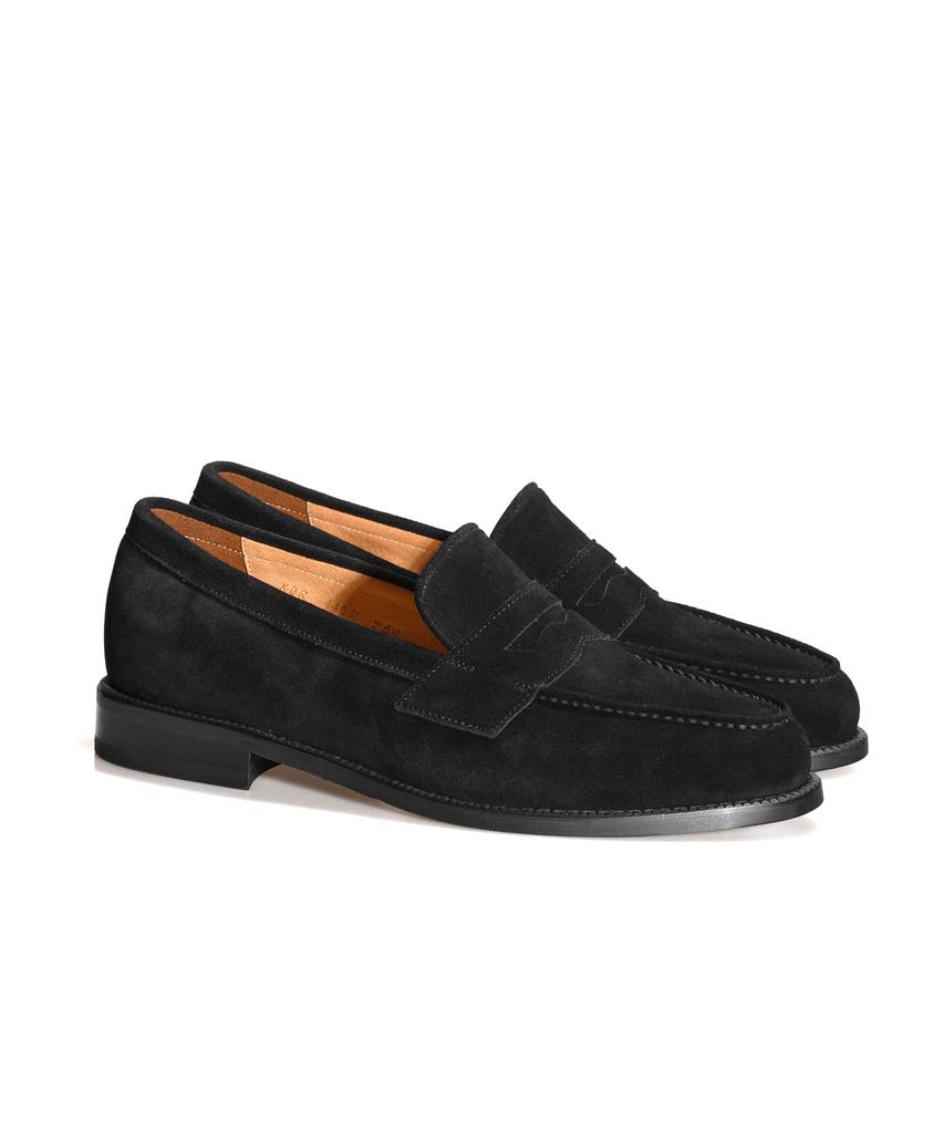 Allclassic Alc4405 Cimer Suede Penny Loafers_Black