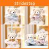 Bear Teddy Cute Plush Stuffed Animal With Pp Cotton Fill Keychain Gift Girls For
