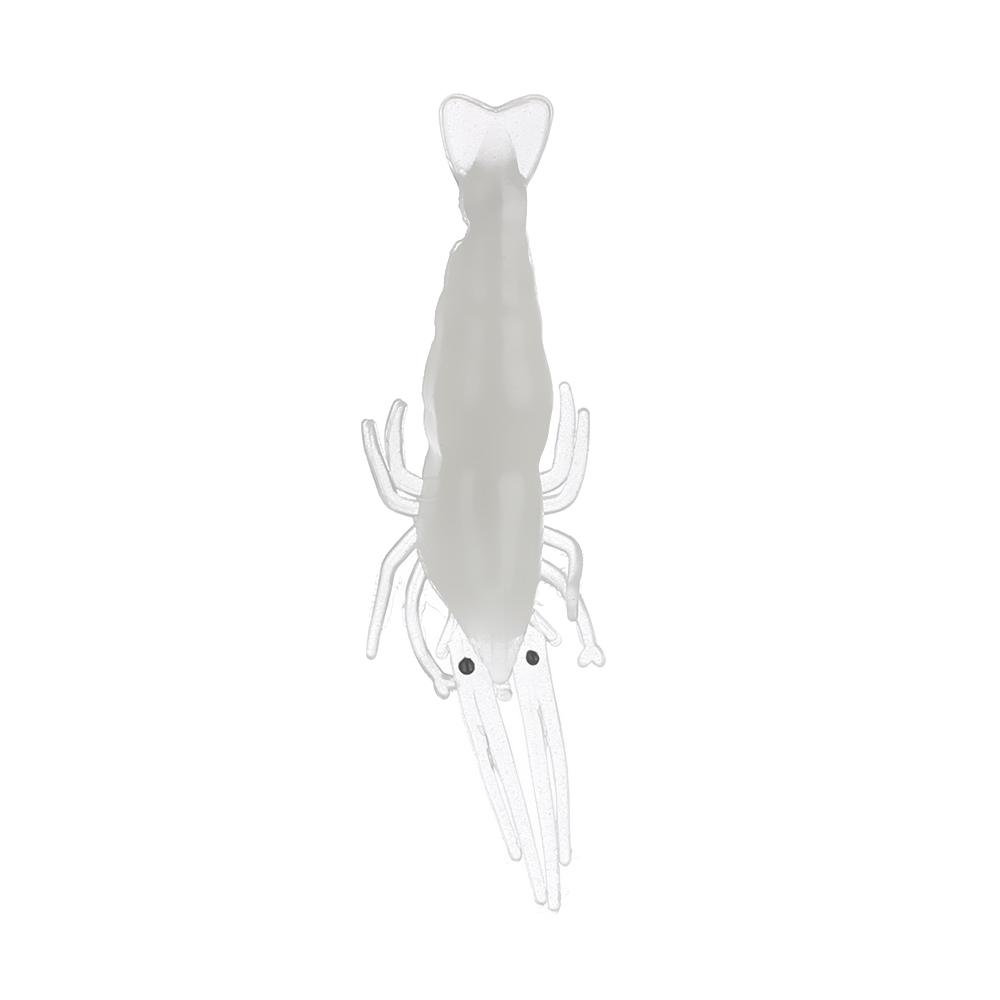 10Pcs New Creative Biomimetic Shrimp Fake Bait Sea Fishing Hook Worm Silicone Prawn Lure