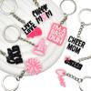 1 Piece New Fashion Keychain Cheerleaders Cheering Trumpet Pendants Women Men Jewelry Car Key Chain Souvenir For Gift