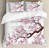 Japanese Mount Fuji Sakura Tree Flower Duvet Cover 3pcs Bedding Set Home Textile Quilt Cover Pillowcases Bedding Set No Sheet