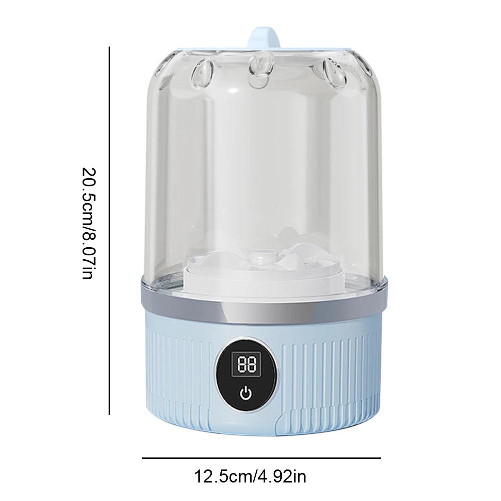 Rechargeable Mini Washing Machine Portable Underwear Washer Automatic Laundry Cup for Travel Home Dormitory Small Space Saver