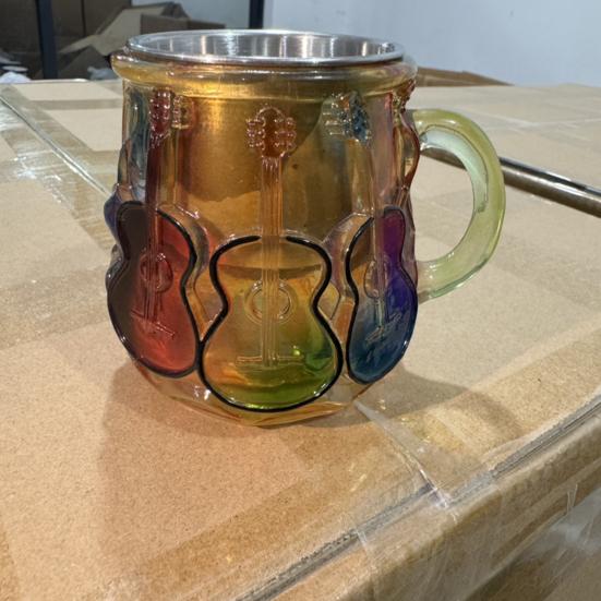 Picture Book Cup 3D Book Stacking Mug Hand-Drawn Literary Coffee Cup for Book Lovers Teachers Librarians