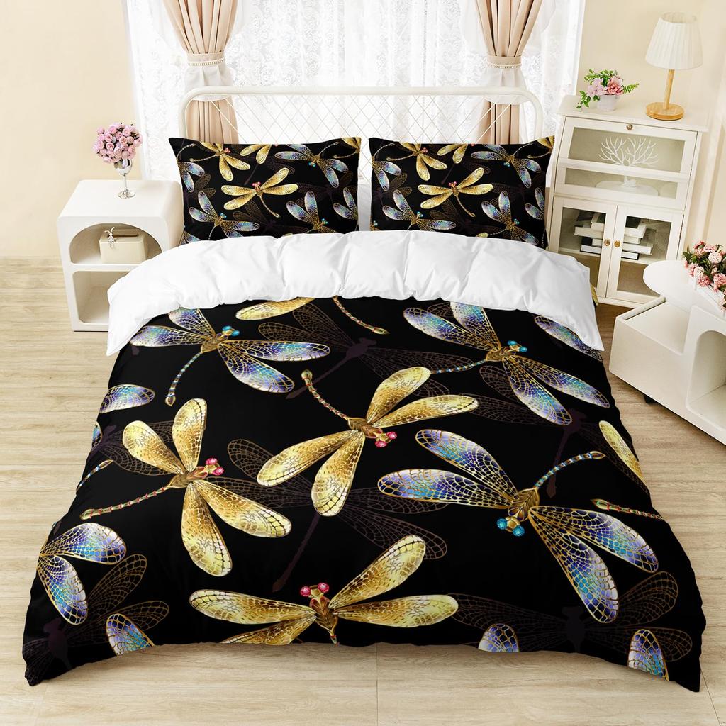 Комплект пододеяльников "Крылья" для детей, подростков, размер Queen. Легкие чехлы для одеял с наполнителем. В комплекте 1 пододеяльник, 2 наволочки. Декор для спальни. Без одеяла.