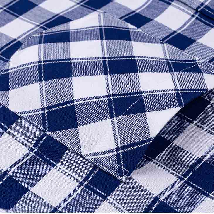Мужские повседневные клетчатые рубашки из чистого хлопка Оксфорд с длинным рукавом и воротником на пуговицах
