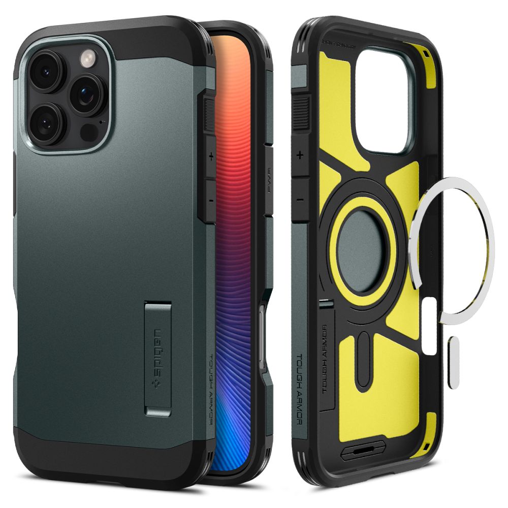 Spigen Tough Armor Mag Magsafe Iphone 16 Pro Abyss Green