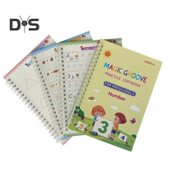 Книга для практики письма от руки для детей Волшебная тетрадь с бороздками для письма Многоразовая рабочая тетрадь для практики письма Детский сад Дошкольные принадлежности для детей
